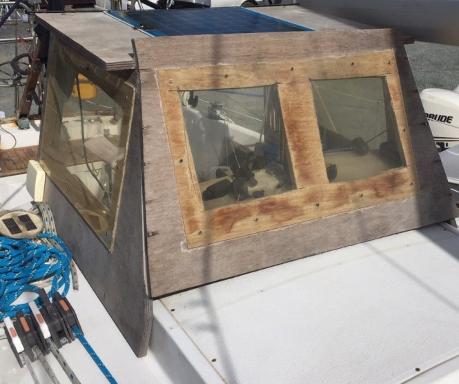 Weather-worn chicken coop - did the job.